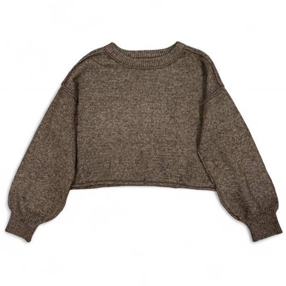 SO Sweaters - SO cropped oversized rolled sweater